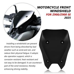 EMDEE Kawasaki Z900 2025 Nouveau Pare-brise ABS Avant, Déflecteur de Vent, Accessoires de Moto pour Rénovation/Mise à Niveau - Product Image 4
