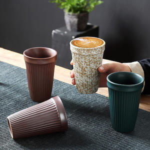 <span class=keywords><strong>Tasse</strong></span> à café en céramique faite à <span class=keywords><strong>la</strong></span> main Style rétro poterie tasses 440ml lait avoine petit déjeuner <span class=keywords><strong>tasse</strong></span> résistant à <span class=keywords><strong>la</strong></span> chaleur cadeau créatif <span class=keywords><strong>pour</strong></span> les amis - Product Image 5