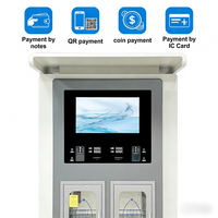 Máquina Expendedora de Agua Mineral Pura con Doble Salida, Dispensador de Acero Inoxidable para Plaza Pública