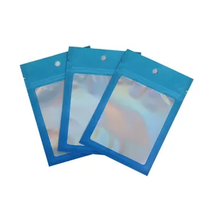 100 Microns PE Matte Small Zipper Plastic CPP Poly Bags For