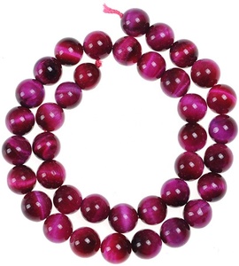 Perles rondes en œil <span class=keywords><strong>de</strong></span> <span class=keywords><strong>tigre</strong></span> <span class=keywords><strong>rose</strong></span> AA, pierres énergétiques, pouvoir <span class=keywords><strong>de</strong></span> guérison, pour la fabrication <span class=keywords><strong>de</strong></span> bijoux, œil <span class=keywords><strong>de</strong></span> <span class=keywords><strong>tigre</strong></span> naturel teinté - Product Image 3