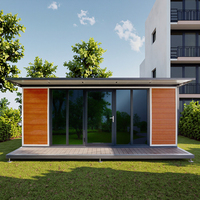 Nouvelle conception 2026 : Maison conteneur pliable extensible avec grande fenêtre vitrée pour habitation et bureau