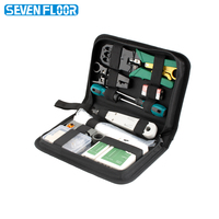 Kit d'outils de pince à sertir professionnel Rj45 pour ensemble d'outils de réparation de réseau de testeur de câble d'ordinateur CAT5 CAT6