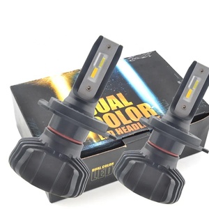 Système <span class=keywords><strong>d</strong></span>'éclairage automatique, phare antibrouillard, phare LED, 25W, 4000LM, 6500K, ampoule de phare LED H4 pour voiture universelle - Product Image 1