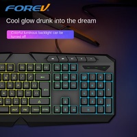 Ensemble de jeu filaire silencieux Q909 avec tapis de souris, clavier et souris (ensemble de 3 pièces)