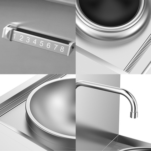 Équipement de cuisine commercial Offre Spéciale <span class=keywords><strong>petit</strong></span> <span class=keywords><strong>wok</strong></span> électrique à double brûleur haute puissance avec cuisinière à induction - Product Image 5