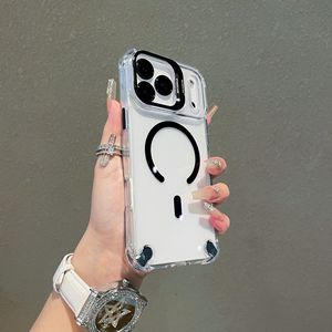เหมาะสำหรับ iPhone 17 Pro Max, เคสใสกันกระแทกแบบแม่เหล็กพร้อมที่ยึดเลนส์ - Product Image 4
