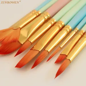 Xinbowen New Products 12 Pcs Paint Brush Set Artist Brushes Set For Watercolor Acrylic Oil Painting