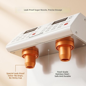 Nueva Máquina Dispensadora de Fructosa Motorizada de Acero Inoxidable, Dispensador Eléctrico Automático de Sirope con Capacidad de 5L+5L para Té con Leche y Burbujas - Product Image 3