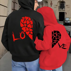 Sweat-shirts pour couples tendance, design personnalisé, coton lourd de haute qualité, impression sérigraphique, pour hommes - Product Image 6