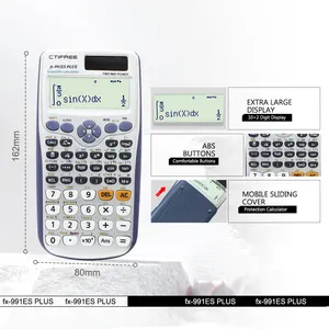 Calculadora Científica de ingeniería de 2 líneas con pantalla grande, calculadora de función de matemáticas para estudiantes, profesores, aula, escuela secundaria, Universidad