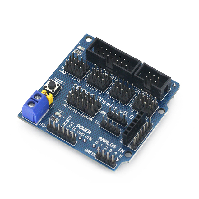 V5.0 Sensor Shield for MEGA R3 Sensor Expansion Board in Arduin0 Electronic Building Blocks Robot Parts ICs