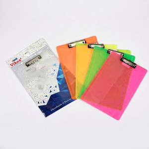 Tablette d'écriture colorée la plus vendue, 9,5x14 pouces, en plastique robuste, pour examens, bureau, école, disponible pour les écoles - Product Image 1