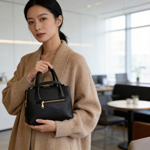 <span class=keywords><strong>Borsa</strong></span> a Spalla Grande da <span class=keywords><strong>Donna</strong></span> in Vera Pelle con Motivo a Fiocco, Impermeabile, Stile Giapponese, Prodotta da Fabbrica Cinese - Product Image 2