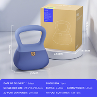 Logo personnalisé Soft Kettlebell Haltère Équipement de fitness à domicile pour hommes et femmes Musculation Poids libres