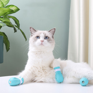 2023 nuovo Pet Paw protettore di sicurezza Anti graffio artiglio coperture per bagno in gomma Anti-graffio scarpette per gatti accessori per gatti - Product Image 5