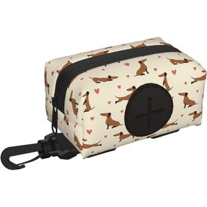 Kuilepa ถุงจ่ายของเสียสำหรับสุนัขแบบกำหนดเองที่มีซิปกระเป๋าใส่ของสำหรับเก็บสายจูงสุนัขแบบพกพาควบคุมกลิ่นแรง - Product Image 1