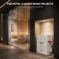 Générateur de vapeur de sauna en acier inoxydable moderne 6kw/9kw avec panneau de commande informatisé pour salle de bain sauna