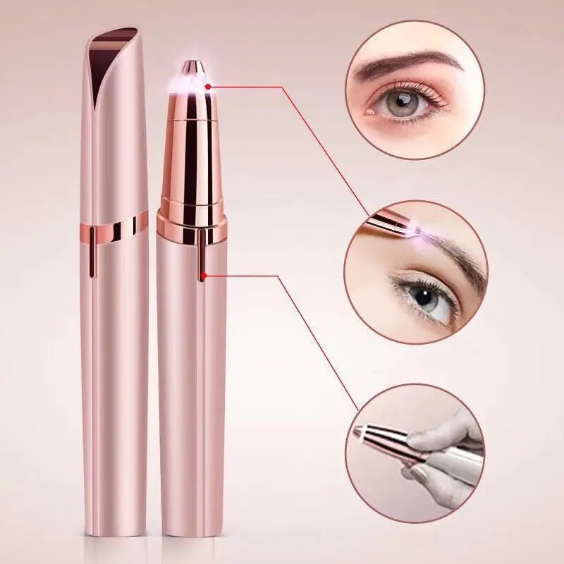 Factory High Quality Hot Electric Lipstick Eyebrow Trimmer Brow Remover USB rechargeable