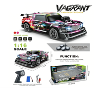 Voiture de course électrique RC à l'échelle 1:18, 27 MHz, avec lumières, 5 canaux, portée de 100 m, jouets de course pour enfants