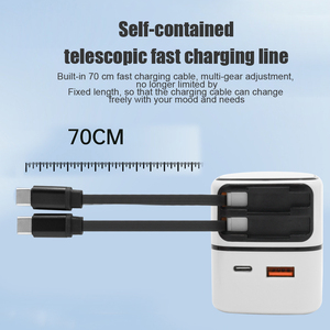 <span class=keywords><strong>Cargador</strong></span> de Pared GaN de 35W con 2 Cables Retráctiles para <span class=keywords><strong>iPhone</strong></span> 16/17, Velocidad de Carga Súper Rápida - Product Image 6