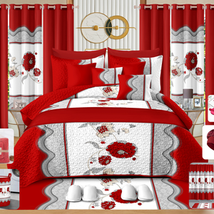Set di Lenzuola e Biancheria da Letto con Stampa di Nuovo Design - Vendita all'Ingrosso - Qualità Premium - Set da Bagno Incluso - Product Image 2