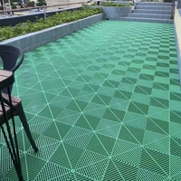 Dalles de sol de garage modernes antidérapantes en PP emboîtables 40x40x1,8 cm, tapis de sol intérieurs amovibles en plastique pour garage et lavage de voitures