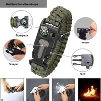 Kit de Supervivencia de 28 Piezas para Exteriores, Juego de Herramientas Multifuncional, Autodefensa, Primeros Auxilios, Equipo de Camping