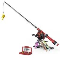 Kaiyu K96319 2026 MOC Baru Kreativitas Mekanik Model Joran Pancing Roda Tetesan Air untuk Dekorasi Dewasa, Hadiah, Set Blok Bangunan