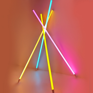 Bán buôn T5 T8 <span class=keywords><strong>LED</strong></span> ống ánh sáng đầy màu sắc thay đổi điều khiển từ xa RGB ánh sáng Ống RGB góc sàn đèn Đèn - Product Image 4