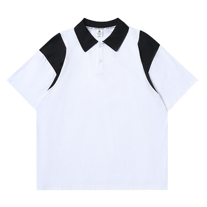 DOVEARK Custom 190G 2 bottoni da uomo M-3XL oversize Drop-spalla pesante 100% cotone contrasto colore Unisex <span class=keywords><strong>Polo</strong></span> da uomo - Product Image 3