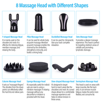 Appareil de massage vibrant G8 3-en-1 Max Turbo 8G : Thérapie par vide et chaleur pour amincissement / Ventouse de lifting des fesses