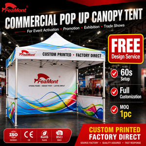 Carpa Plegable Oxford Reforzada FEAMONT <span class=keywords><strong>10x10</strong></span>, Impermeable, Tipo Pop-Up, para Eventos al Aire Libre, Fiestas, Puestos de Mercado, Fabricante OEM - Product Image 1