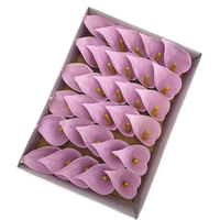 Vente chaude artificielle parfumée chambres à la mode Bouquet de mariage décorations de Noël Calla Lily savon fleurs