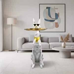 Moderna Bandeja para Perros, Artesanía en Resina, Estatuas de Animales, Adornos para Jardín, Sala de Estar, Figura Creativa de <span class=keywords><strong>Doberman</strong></span>, Decoración para el Hogar - Product Image 6