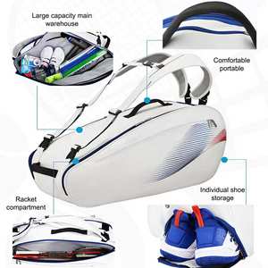 Hight Quality Custom Dustproof <b>Travel</b> Racquet Sports Cover Carrying <b>Backpack</b> Badminton Equipment Tennis Bags for <b>Women</b> Men - Product Image 3