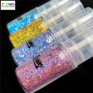 Corpo glitterato spray olografico irregolare frammenti luccicanti brillano in polvere per il corpo glitter Spray per il viso del corpo decorazione del partito - Product Image 5