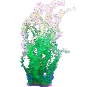 Plante aquatique artificielle étendue de 70 cm, ornement de simulation en plastique vert pour la décoration d'aquariums et de paysages aquatiques - Product Image 2