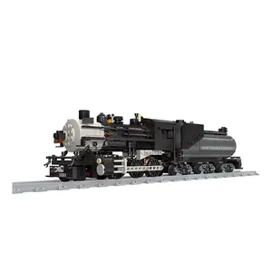 Ferroviária clássica cn 5700, modelo de trem a vapor 59003 com pista, conjunto de tijolos técnicos, brinquedos para crianças, meninos