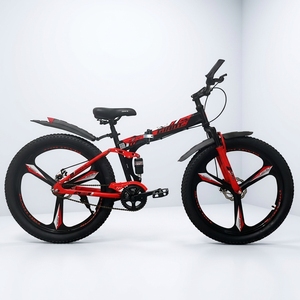 Vélo de montagne pliable à pneus larges, vélo de neige à roues magnétiques intégrées, fatbike pliable à double suspension pour le cyclisme en plein air - Product Image 4