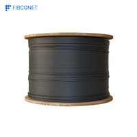 Kabel Optik Reinforced G657A2 Ketebalan Selubung 0.5mm Outdoor Self-Supporting 1 Core 17kg/km Fiber Drop Cable Model GJYXCH