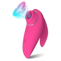 Delfin-förmiger Brust-Massagevibrator mit Saugfunktion, leistungsstarker, leiser, wiederaufladbarer Silikon-Vibrator für Frauen
