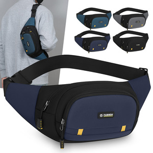 FASHION Men's Waist <b>Bag</b> Oxford Cloth Multi Layer Chest Pack Portable Outdoor Sports Crossbody Shoulder <b>Bag</b> For Everyday Use - Product Image 3