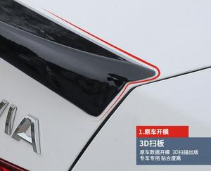 Aileron arrière Street Cred pour <span class=keywords><strong>Skoda</strong></span> <span class=keywords><strong>Octavia</strong></span> 2015-2018 avec éclairage LED, en fibre de carbone, séparateur de coffre arrière, accessoires de tuning, ailerons - Product Image 6