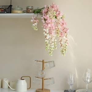 Décorations de plafond en lianes artificielles à 6 branches, style <span class=keywords><strong>catalpa</strong></span> et saule, pour centres commerciaux, thème forêt, mariages et événements transfrontaliers - Product Image 2