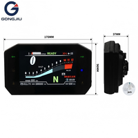 Layar TFT Kluster Instrumen 5 Inci Speedometer untuk Pengontrol FarDriver Votol Sepeda Motor Listrik CAN BUS Dashboard