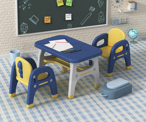 Alta qualità Design moderno set di mobili per bambini in plastica tavolo e sedia per bambini studio e sala da pranzo per uso scolastico - Product Image 6