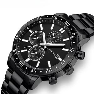 Reloj Cronógrafo Deportivo de Lujo para Hombre, Diseño OEM ODM, Dorado, Multifunción, Acero Inoxidable, Manecillas Luminosas HD, 3ATM, Calendario, Cuarzo - Product Image 5