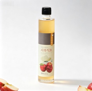 Vinaigre de cidre de pomme coréen naturel 100% fermenté 300ml Condiment de fruits premium pour les boissons, les salades et la cuisine quotidienne - Product Image 1