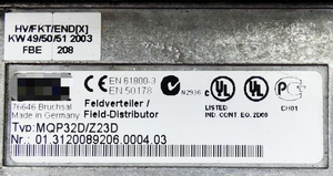 Distributeur de terrain PLC MQP32DZ23D <span class=keywords><strong>MQP</strong></span> Profibus DP - Product Image 3